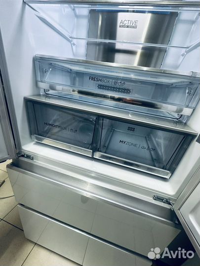 Холодильник side by side haier no frost стекло