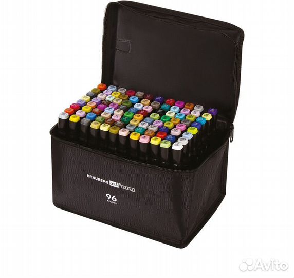 Маркеры для скетчинга двусторонние brauberg