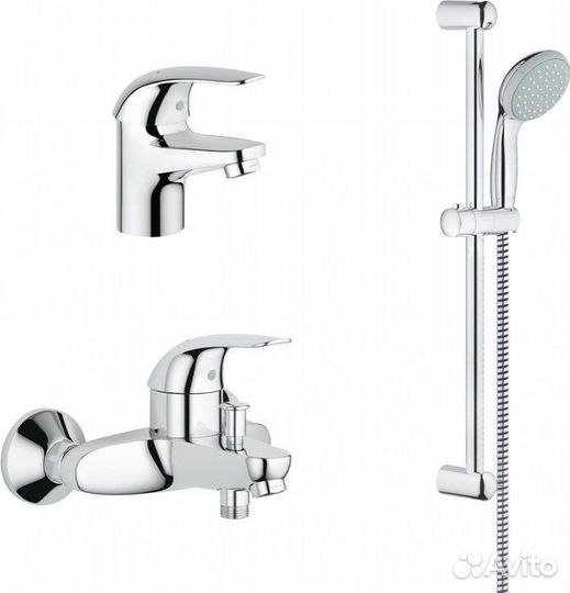 Душевой комплект Grohe Euroeco