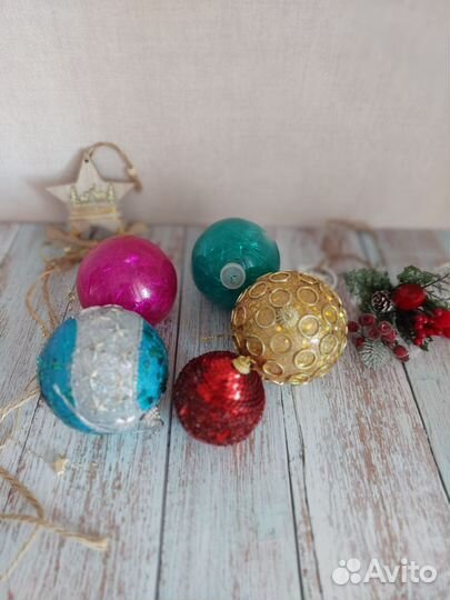 Новогодние шары на уличную ёлку (цена за все)