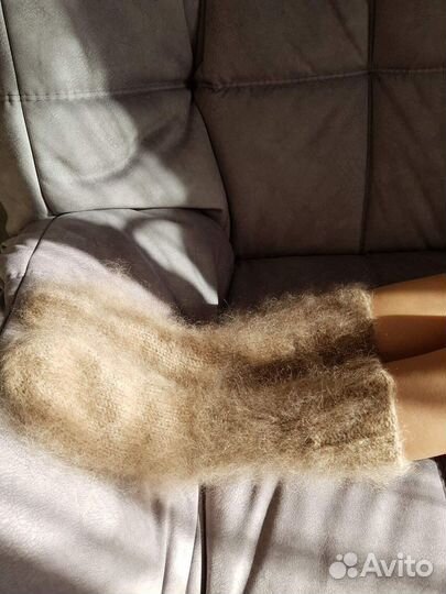 Носки пуховые из собачьей шерсти и козьего пуха