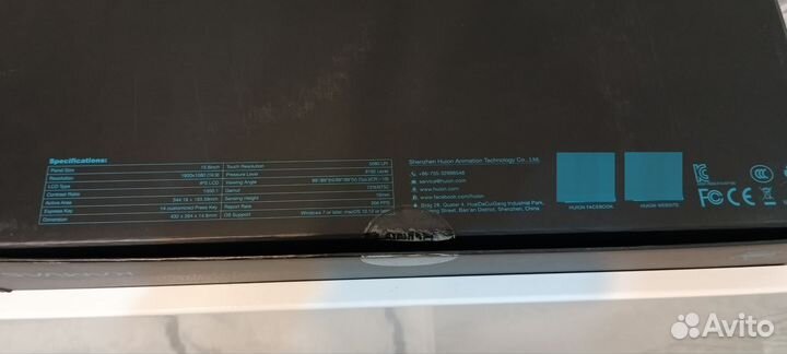 Графический планшет huion kamvas 16