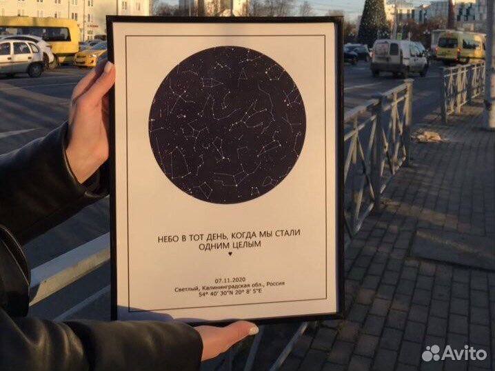 Подарок Карта звёздного неба