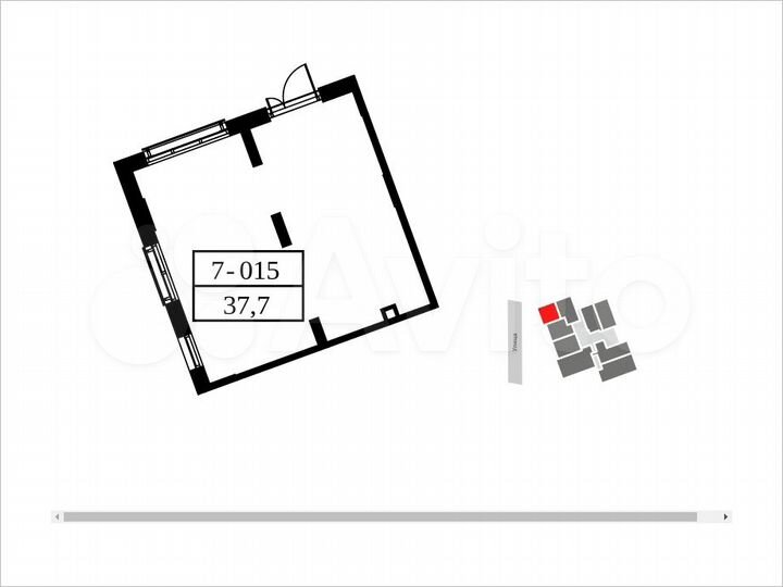 Аренда, торговое помещение, площадь 37.7 кв.м