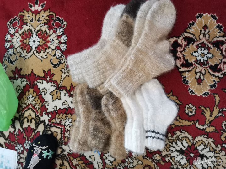 Носки из 100 собачьей и овечьей шерсти