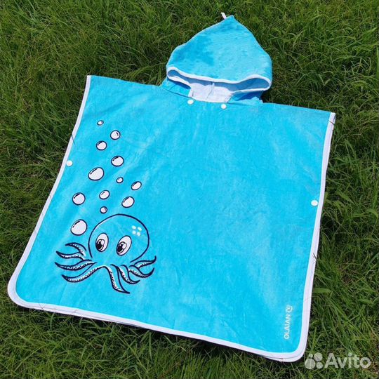Полотенце-пончо Осьминог Декатлон 60*60 см. Хлопок