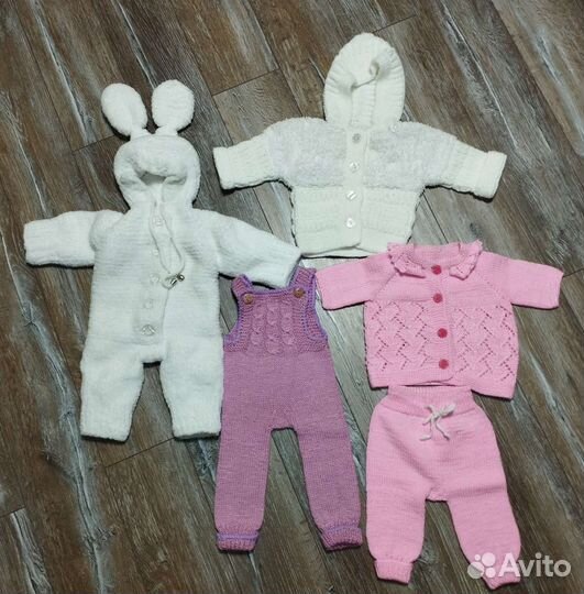 Детские вещи пакетом (ручная вязка)