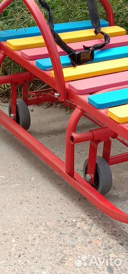 Детские санки с колесами