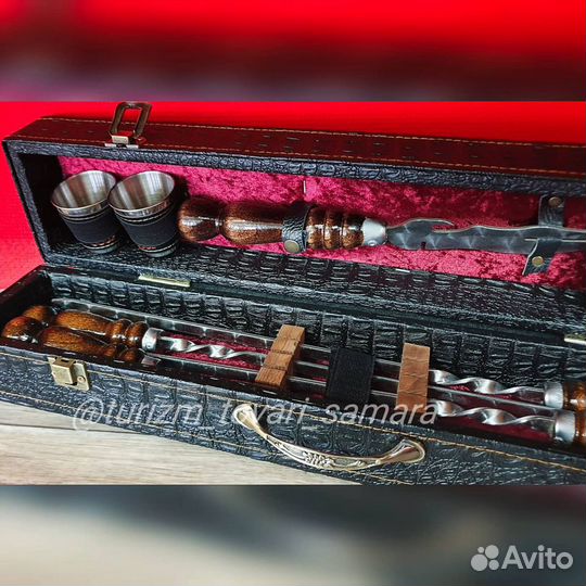 Набор шампуров подарочный