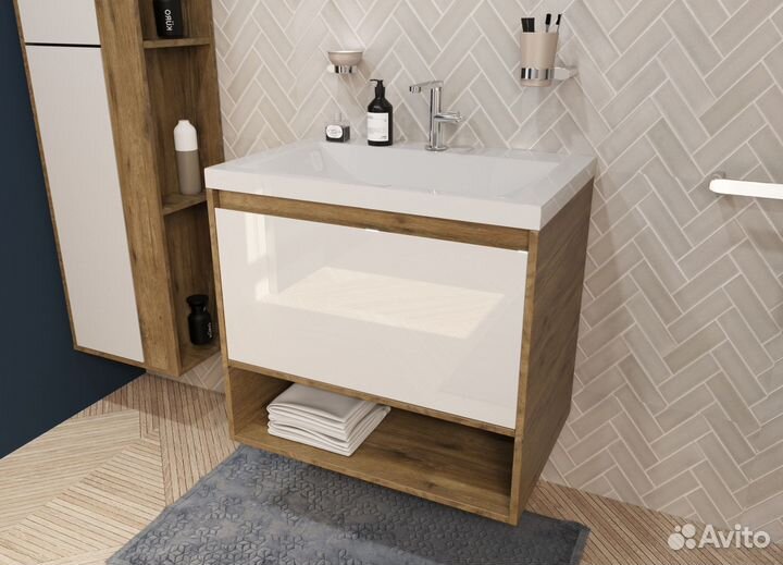 Тумба с раковиной Эстет Монако