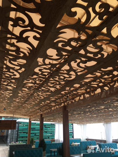 Зонирование комнаты Ажурные резные перегородки