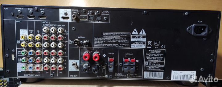 Pioneer VSX-421 и VSX-521, 5 по 130, hdmi