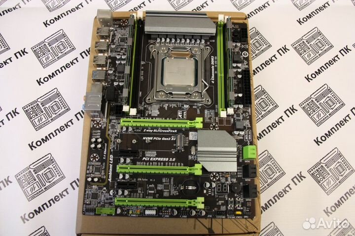 Комплект Xeon 2670v2(10-20 ядер) +16 gb +x79 Turbo