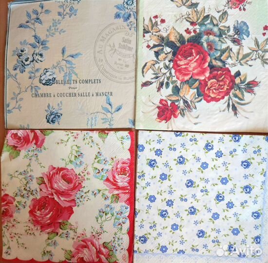 Салфетки для декупажа Розы 2