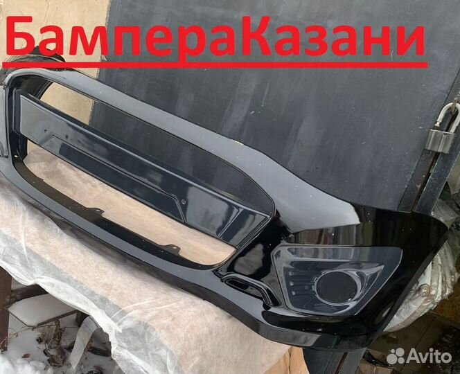 Бампер калина 2 перед спорт-ваз Черная пантера 672