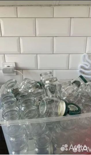 Баночка стеклянная от детского пюре