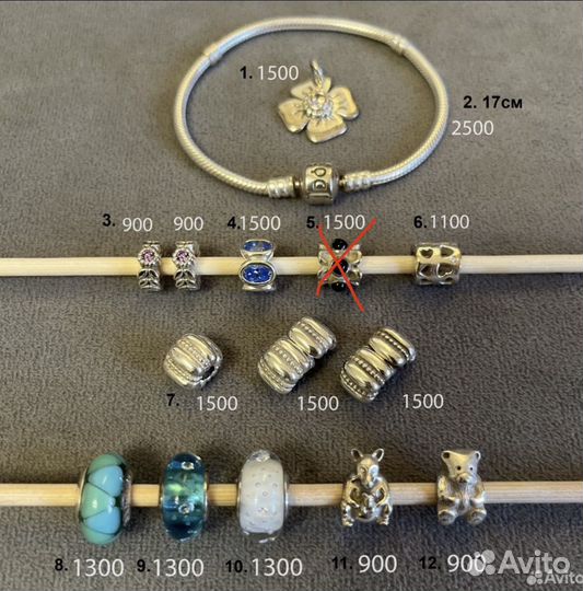 Пандора браслет и шармы