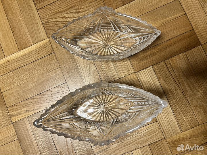 Ваза для фруктов, хрусталь