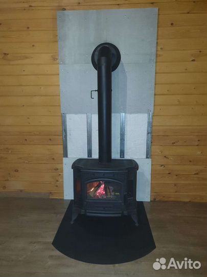 Чугунная печь камин