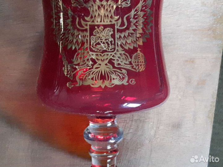 Вазы рубиновое стекло