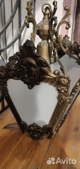 Люстра бронзовая