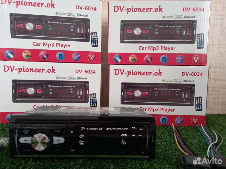 Магнитола 1din Pioneer