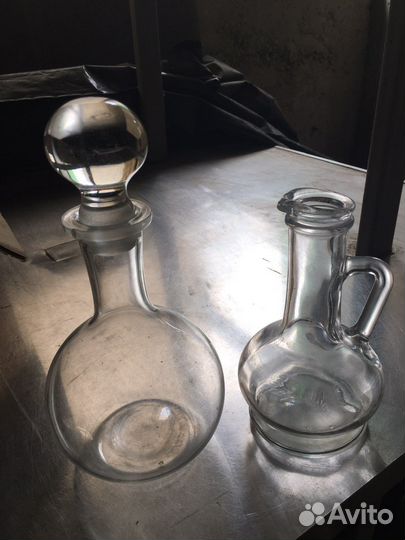 Тарелки креманки графины рюмки