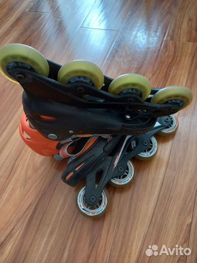 Роликовые коньки детские раздвижные 34-37 размер