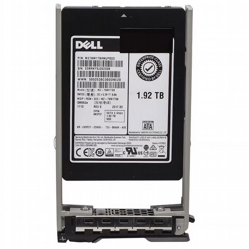[K5P0T] Жесткий Диск Dell 1.92tb Sata3 2,5" Ssd K5p0t
