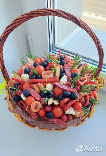 Мужской букет, съедобный букет, мясной букет