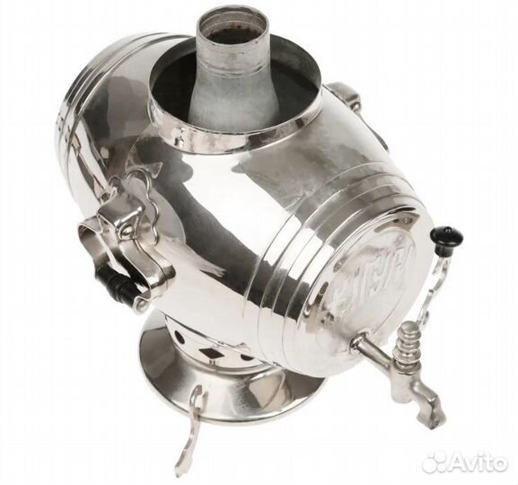 Самовар угольный мини на подносе