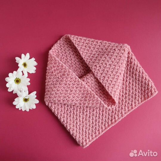 Снуд шарф детский (ручная работа, разные цвета)