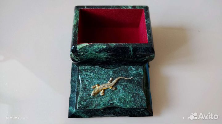 Шкатулка из натурального камня для украшений