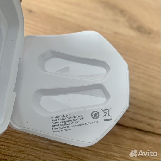Беспроводные наушники Lenovo GM2 pro Белые