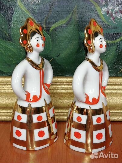 Статуэтки Матрёшка невеста, Дулево, СССР