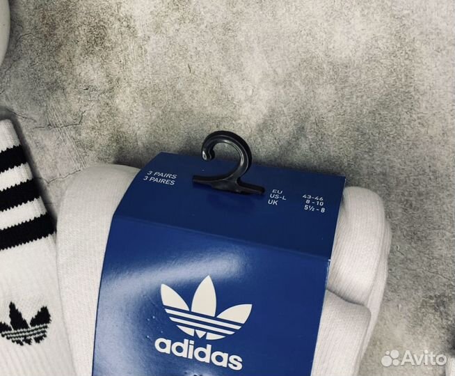 Носки Adidas оригинал белые