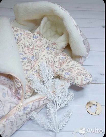 Комплект на выписку зимний 56-62 Зимний конверт +