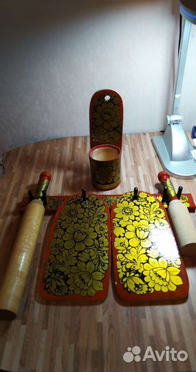 Набор кухонный Хохлома