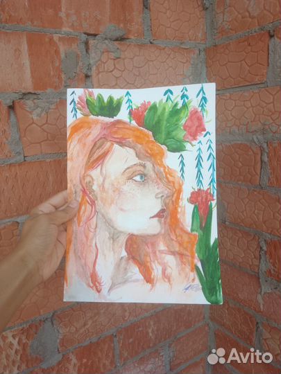 Картина интерьерная девушка