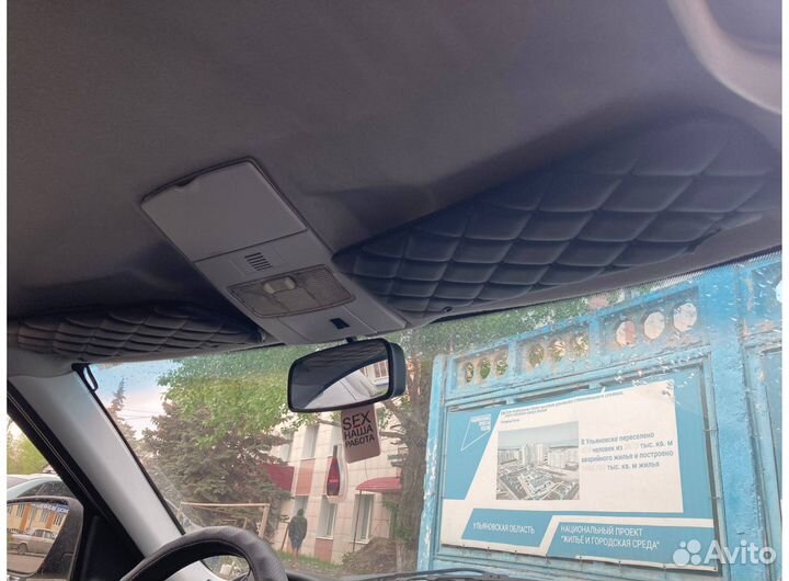 Чехлы на козырьки LADA Priora черная нить