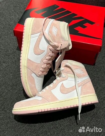 Кроссовки Nike air jordan OG High Washed pink