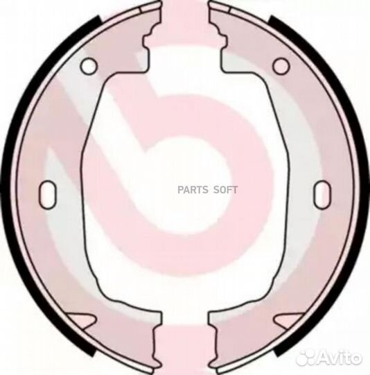 Brembo S06510 Колодки барабанные BMW 1 (E81,E87) 0