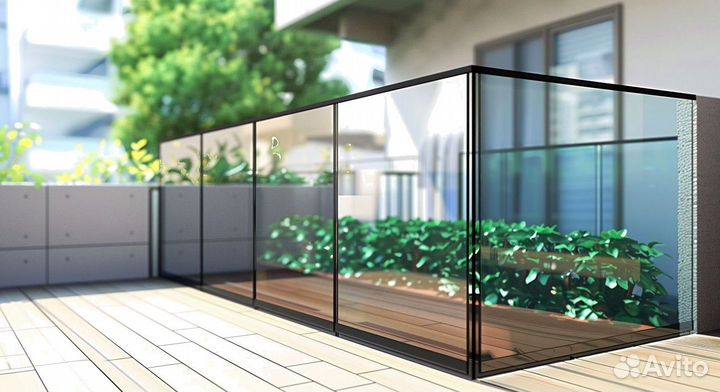 Стеклянные ограждения лестниц