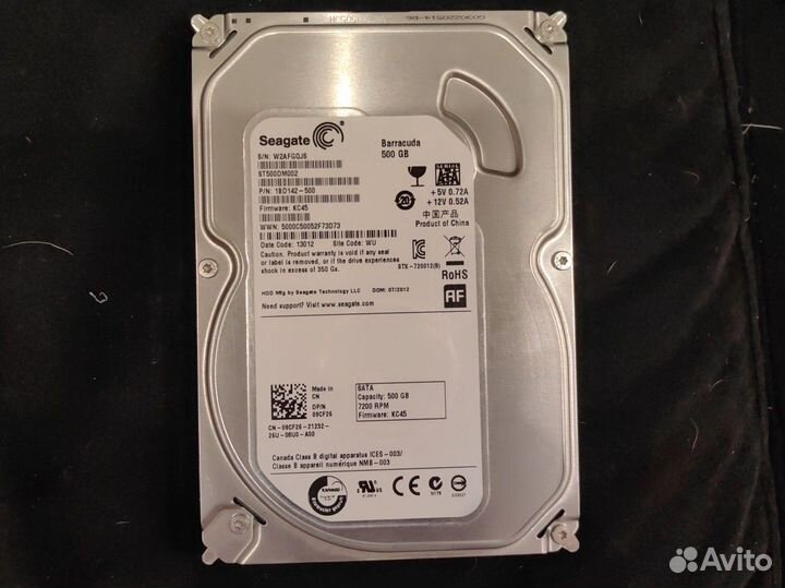 Жесткий диск Seagate 500 GB