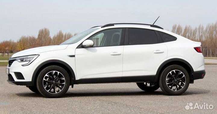 Рейлинги продольные на крышу Renault arkana черный