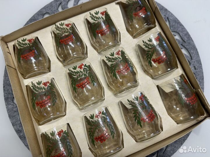 Стаканы стеклянные маленькие СССР 11 шт