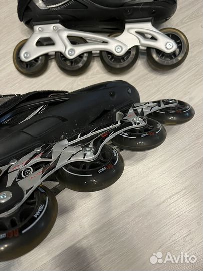 Ролики reaction 43 мужские с защитой бу