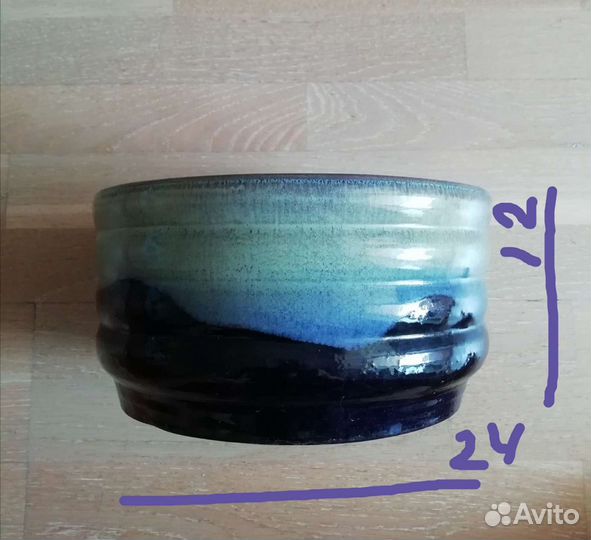 Кашпо керамическое