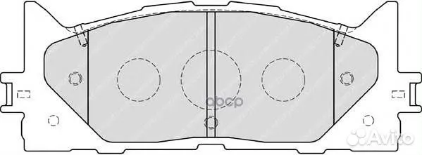 Колодки тормозные передние ferodo FDB1991 FDB1991