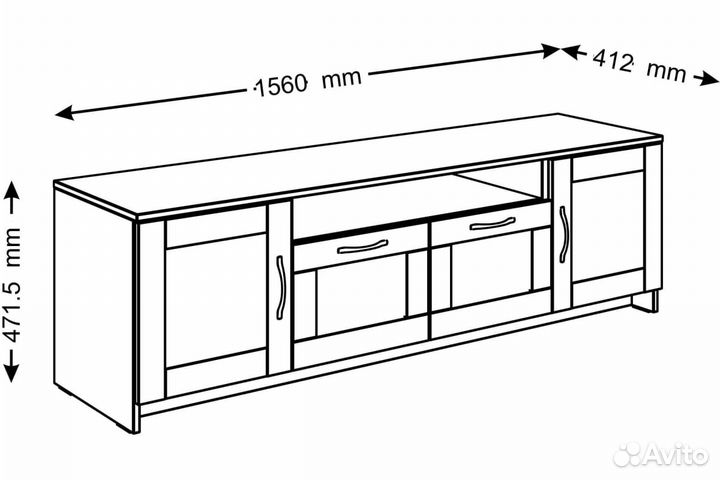 Тумба для телевизора, Бримнэс (Сириус)